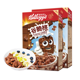 家乐氏谷脆格可可球进口玉米燕麦片即食冲饮儿童速食营养早餐代餐