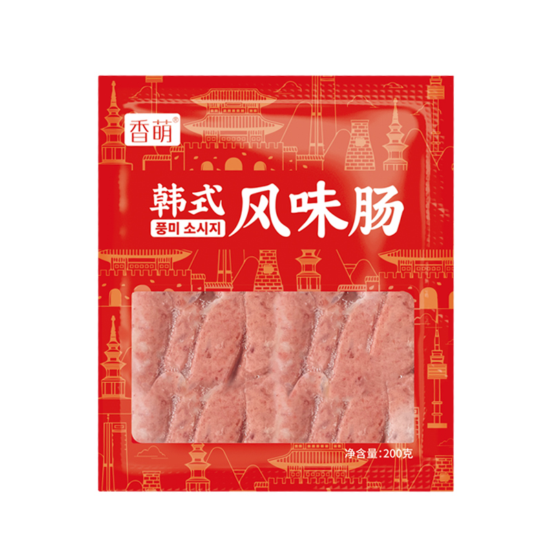 香萌韩式风干肠烤肉店烤肠肉肠脆皮小香肠烧烤火锅商用韩式风味肠