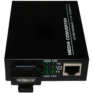 拓轩光纤收发器百兆1光1电2电4电8电光电转换器4口POE交换机单模单纤接收机20公里TX6-1E1F