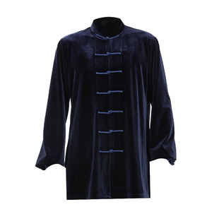 追风英雄金丝绒太极服男款新款秋冬季加绒加厚南韩绒太极拳练功服