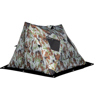 冰钓帐篷加棉加厚保暖户外冬季专用钓鱼地垫防寒防风防雪冬钓帐篷