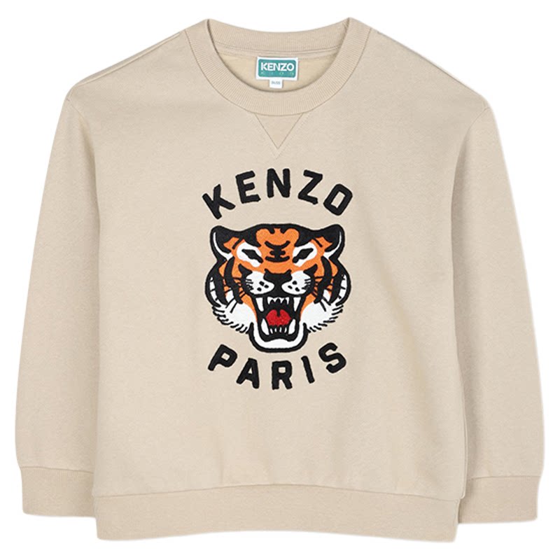 【2025秋冬新品】KENZO KIDS童装儿童休闲老虎图案圆领卫衣K61432