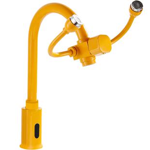 感应洗眼器实验室洗眼器感应水龙头化验室双口台面冲眼器紧急洗眼