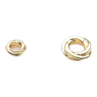 18K包金保色4mm6mm麻花圆形隔片DIY手工串珠手串饰品配件材料