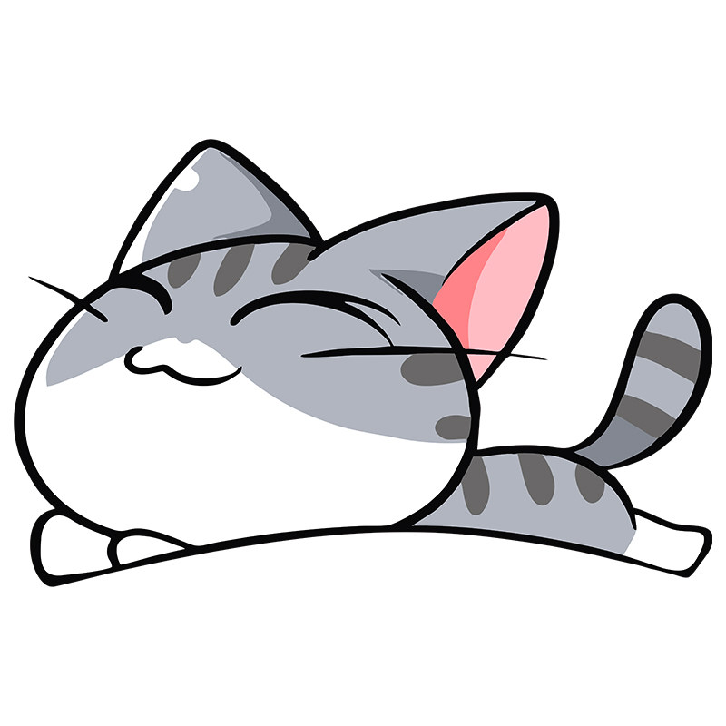 灿盛PVC材质猫咪轮眉刮痕车贴纸