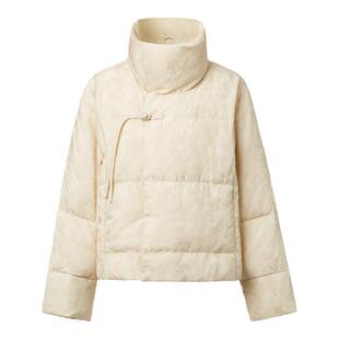 【金陵家宴】VGRASS梅花纹中式鹅绒羽绒服春新款高级短款外套上衣