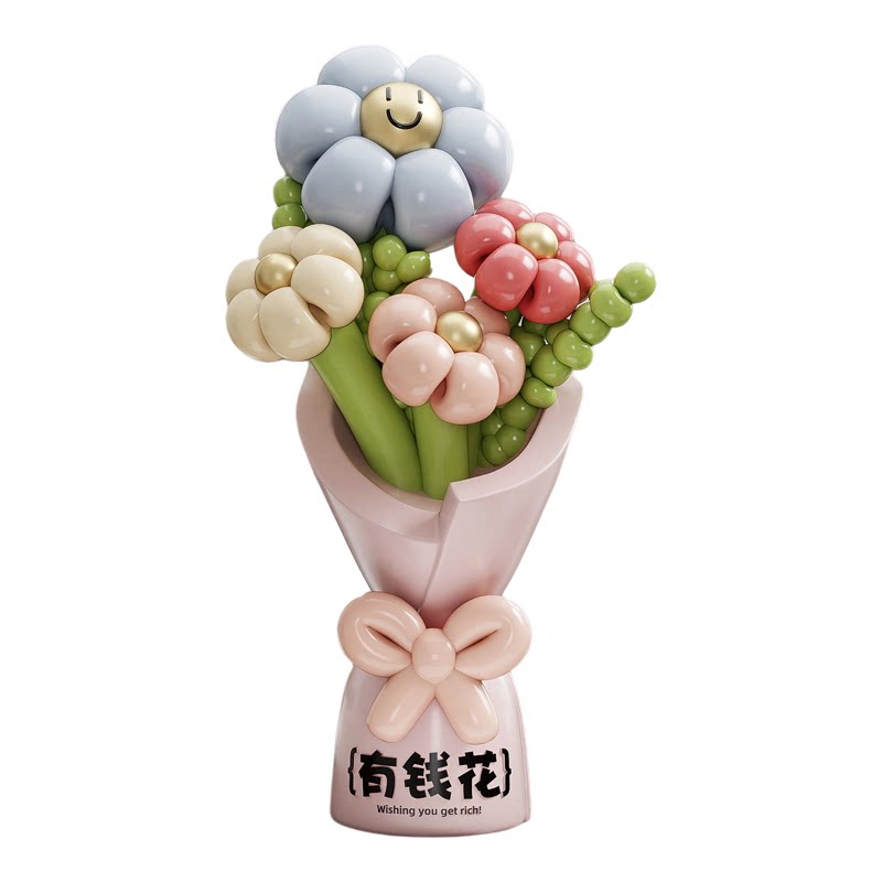 多巴胺有钱花桌面摆件客厅玄关电视柜装饰品治愈系生日礼物送女生