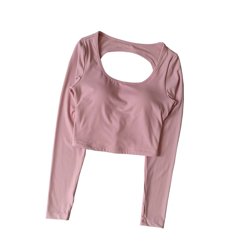 美背瑜伽服女红色健身运动上衣