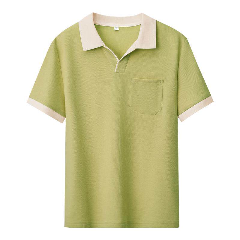 纯棉餐饮工作服t恤定制logo夏季