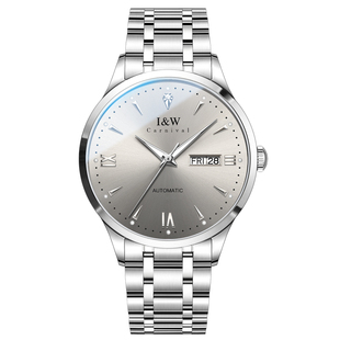 瑞士新款iw爱沃驰简约男士机械手表男款进口机芯精钢防水品牌腕表