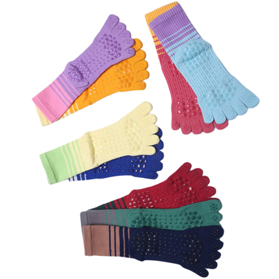 瑜伽袜子防滑专业女五指袜普拉提袜子室内地板袜成人瑜伽防滑袜