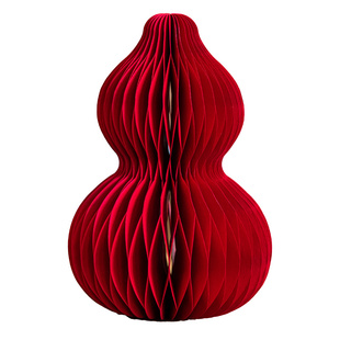 元宵节摆件马年新年装饰蜂窝纸灯笼2026新款氛围布置摆件手工diy