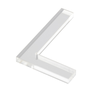 姚工匠文房四宝篆刻透明L型印规印板定位亚克力T型印矩印章垫工具