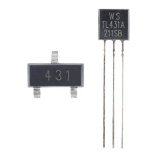 TL431 电压基准芯片 可调精密并联稳压器 直插/贴片 TO-92/SOT-23
