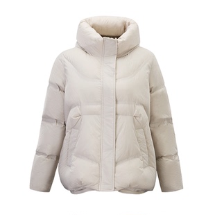 文华羽绒2025新冬季斗篷A字蓬松外套短款加厚面包羽绒服女时尚