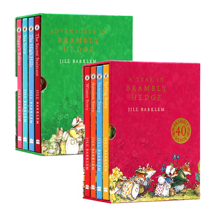 野蔷薇40周年盒装纪念版全套 英文原版绘本 A Year in Brambly Hedge 野蔷薇村的一年冒险故事 亲子英伦田园童话故事 Jill Barklem