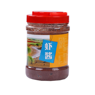 山东东营黄河口景明水产特产虾酱1000g海鲜酱蜢子虾酱2瓶装礼盒