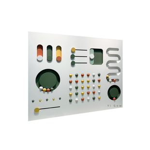 儿童娱乐区墙面互动装置早教中心玩具幼儿园互动墙有趣的墙面装饰