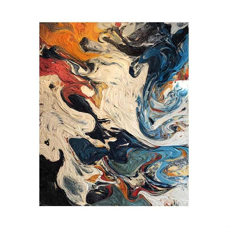澜影侘寂中古风抽象装饰画