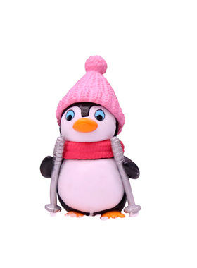 可爱冬装企鹅家族手办盲盒盲袋