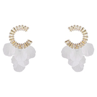 C圈贝壳流苏度假风耳环女独特漂亮高级感2026新爆款耳钉夸张耳饰