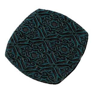 七月长壶垫 香云纱手缝双面圆形隔热布垫 中式复古杯垫景德镇慢蓝