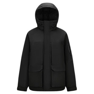 森马中国国家地理系列羽绒服男防雨防风三防外套情侣工装冬中长款