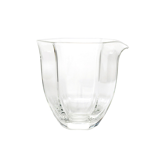 透明玻璃六角形公道杯创意家用公杯高硼硅耐热分茶器茶海功夫茶具