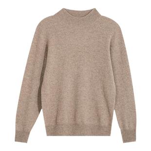 海尔曼斯26/2支粗纺进口机10.2针约150g山羊绒半高针织衫D4980D71