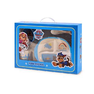 汪汪队儿童餐具男孩家用勺子宝宝分格餐盘吃饭专用辅食碗多件套装