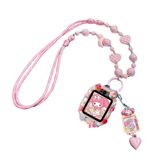 适用华为儿童电话手表5pro表带3pro通用4pro/4x/4x新耀款/5/5新耀/5x/3s螺丝杆5xpro保护壳5活力版配件挂绳