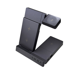 三合一无线充电器适用三星Watch8手表S25+Flip7手机iPhone17Pro苹果S11手表Buds3耳机折叠多功能快充立式支架