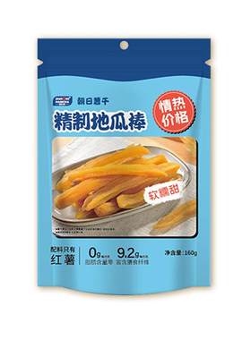 ZHAORI青岛朝日薯干精制地瓜棒山东地瓜干软糯香甜零食160g长条
