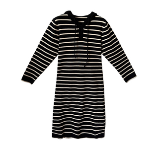 大码女装连帽毛衣裙2025秋冬新款胖mm宽松显瘦中长款针织连衣裙