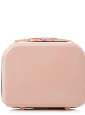 新款手提化妆包行李箱14寸女小型旅行皮箱迷你登机收纳子母小箱子