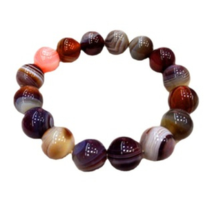 正宗南京天然雨花石手链缠丝玛瑙原石玉髓奇转运手串礼品送男女批