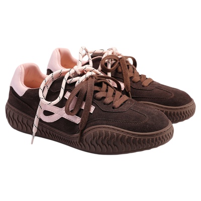 fed厚底德训鞋秋季新款女鞋撞色休闲鞋复古赛车鞋女款S0905-ZC367