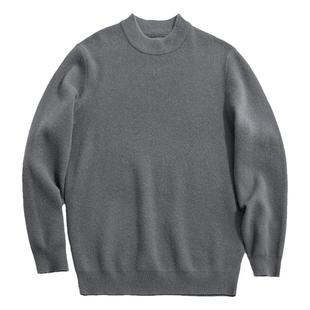 海上公路加厚款半高领羊绒衫男士微修身版保暖舒适内搭打底衫上衣