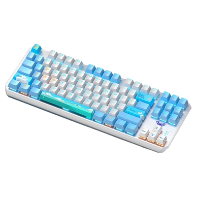 狼蛛机械键盘F3087电竞游戏专用