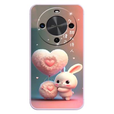 华为麦芒30手机壳曲面屏TYH641M保护套5G硅胶软壳男女款305g全包防摔个性创意外壳可爱卡通新款高级感兔子