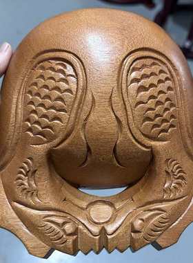 台湾桂兰木木鱼寺院用品实木木鱼佛法会法器台湾木鱼包邮手工雕刻
