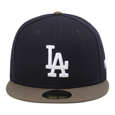 韩国代购NEWERA纽亦华5950平沿全封闭大头棒球帽LA洛杉矶道奇拼色