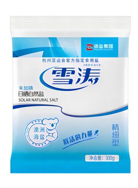 雪涛无碘盐澳洲日晒300g