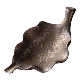 中式陶瓷茶则茶匙茶荷茶赏茶道功夫茶具配件粗陶单个分茶器创意小