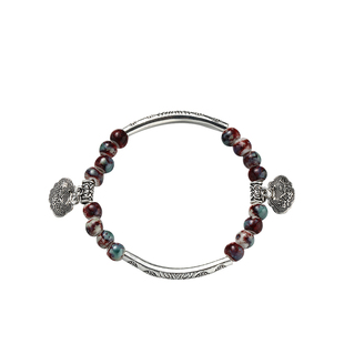 VOYAGE国风琥珀石平安手链闺蜜情侣手串女款轻奢小众精致珠子手镯