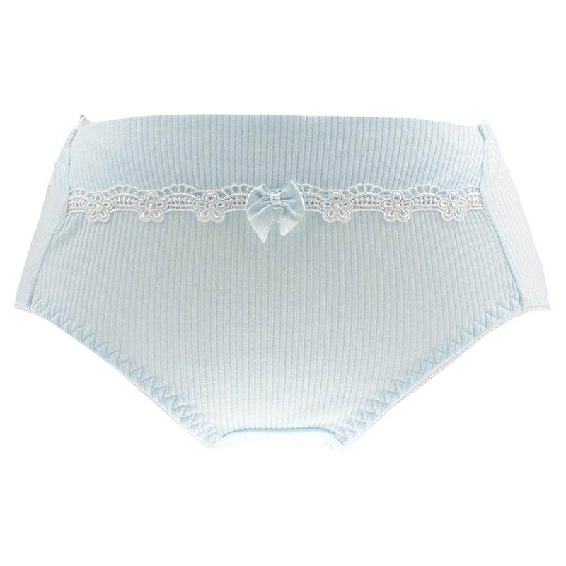 4777日系可爱女内裤森女三角裤胖次甜美大码夏新款中腰螺纹棉_虎窝淘
