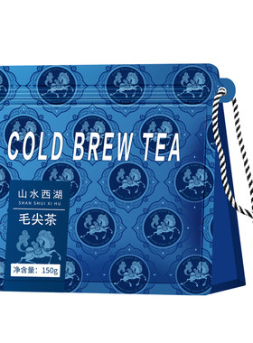山水西湖毛尖茶绿茶包茶叶新茶春茶独立袋泡办公茶奶茶店用口粮茶