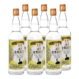 台岛台湾高粱酒45度750ml*6瓶粮食浓香风味中度白酒整箱简装