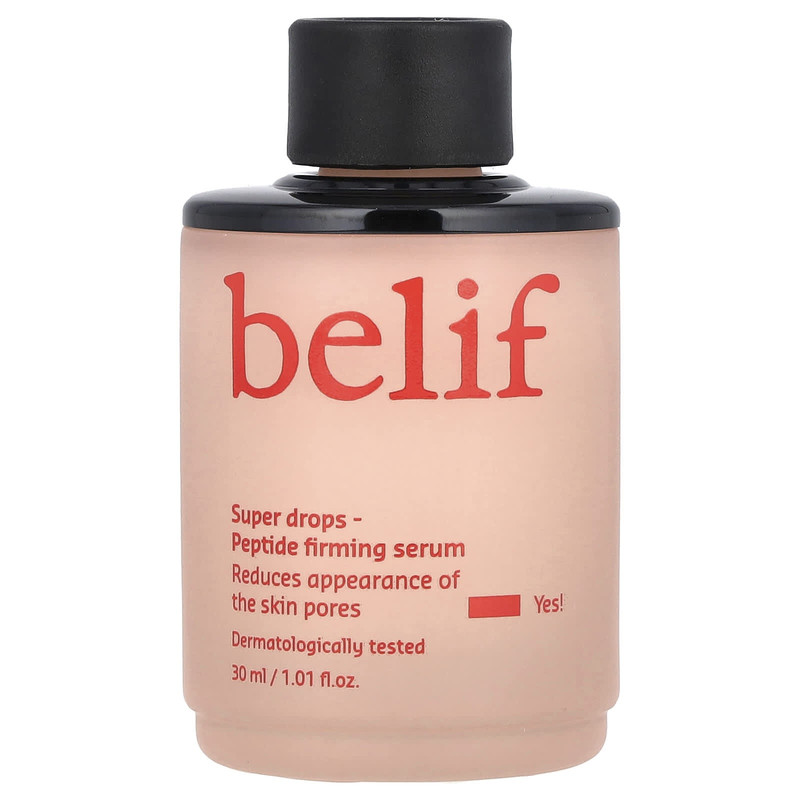 belif,超级滴剂，肽紧雅精华，1.01 液量盎司（30 毫升）