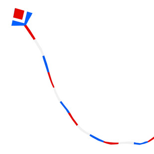 追风者新款冲天追风筝544软伞布抗风大型成人三角硅胶伞布带长尾